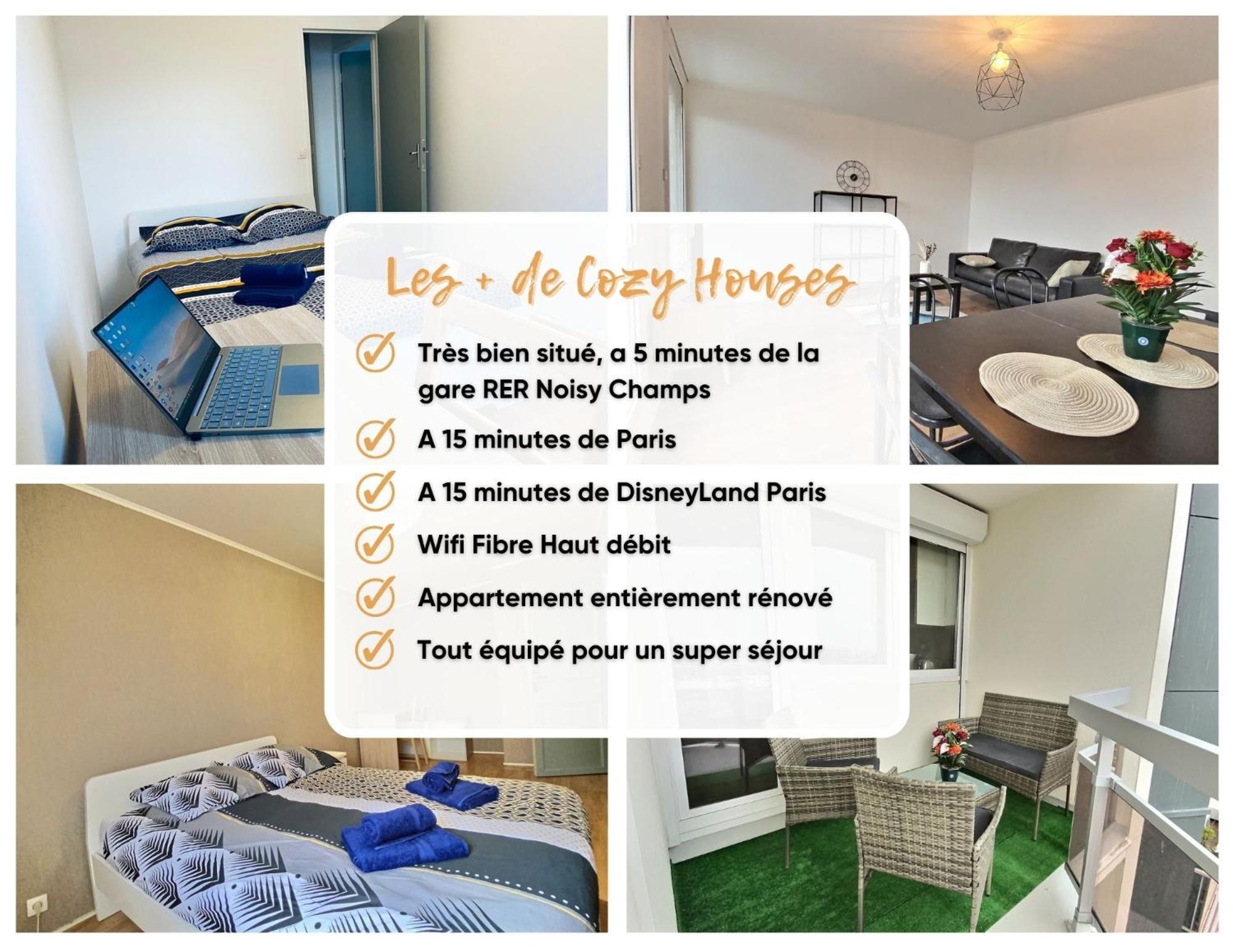 L'Appart Passerelle Paris Et Disney - Cozy Houses Noisy-le-Grand Exteriör bild